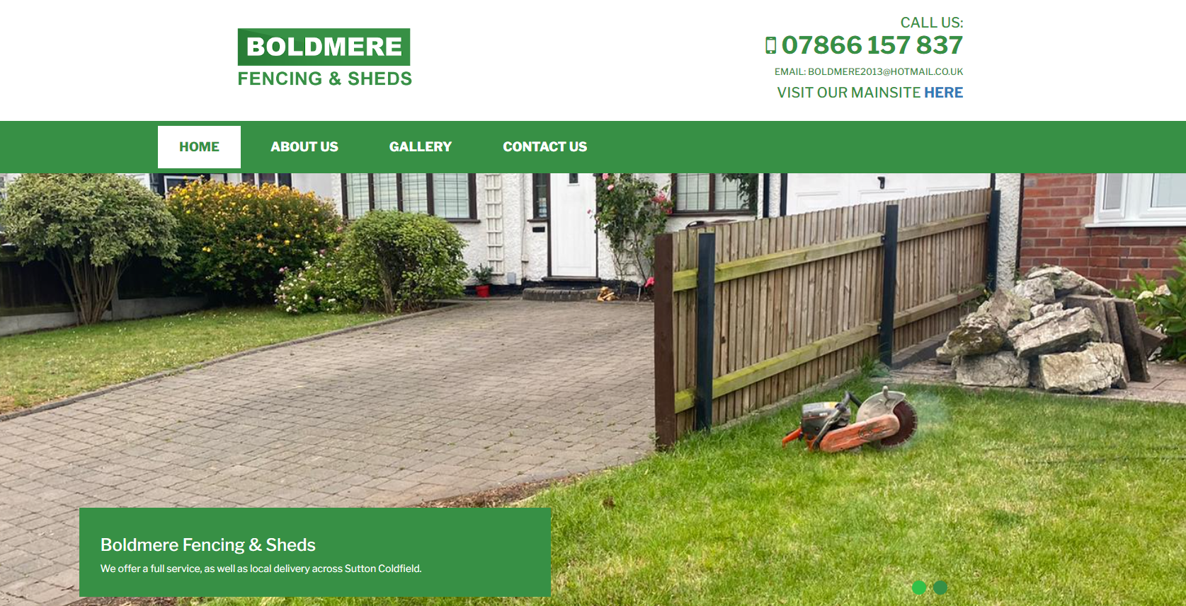 Boldmere Fencing and Sheds Website