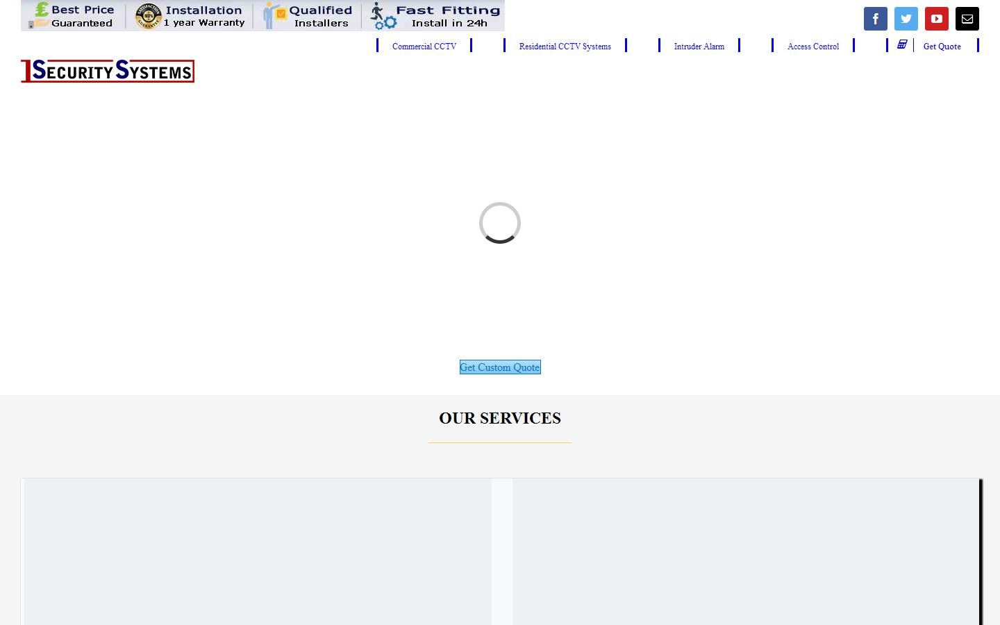 1Security Systems Website