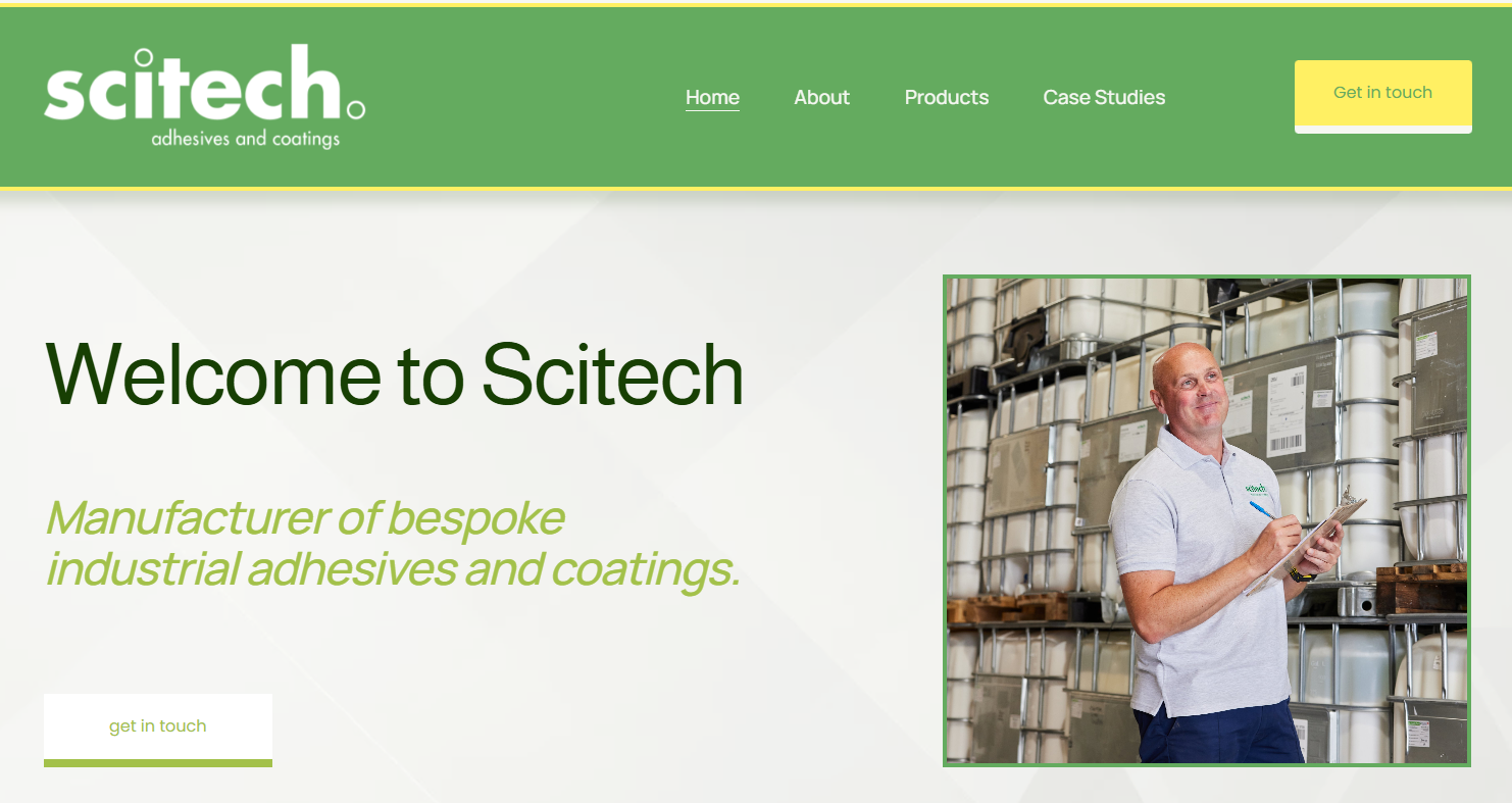 Scitech Adhesive Systems Ltd Website