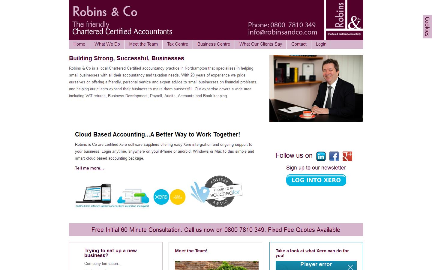 Robins & Co. Website