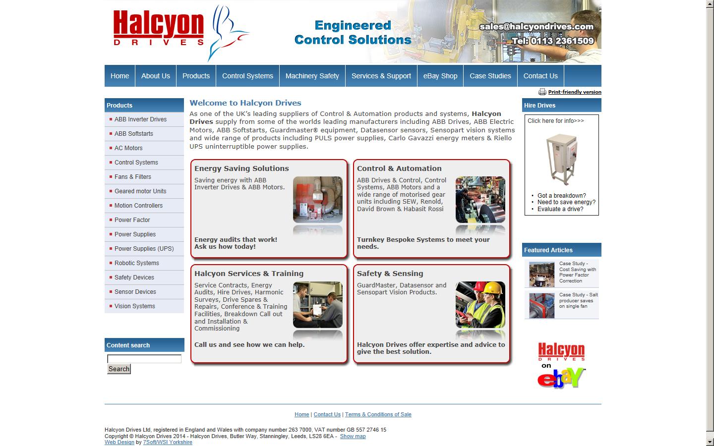 Halcyon Drives Ltd Website