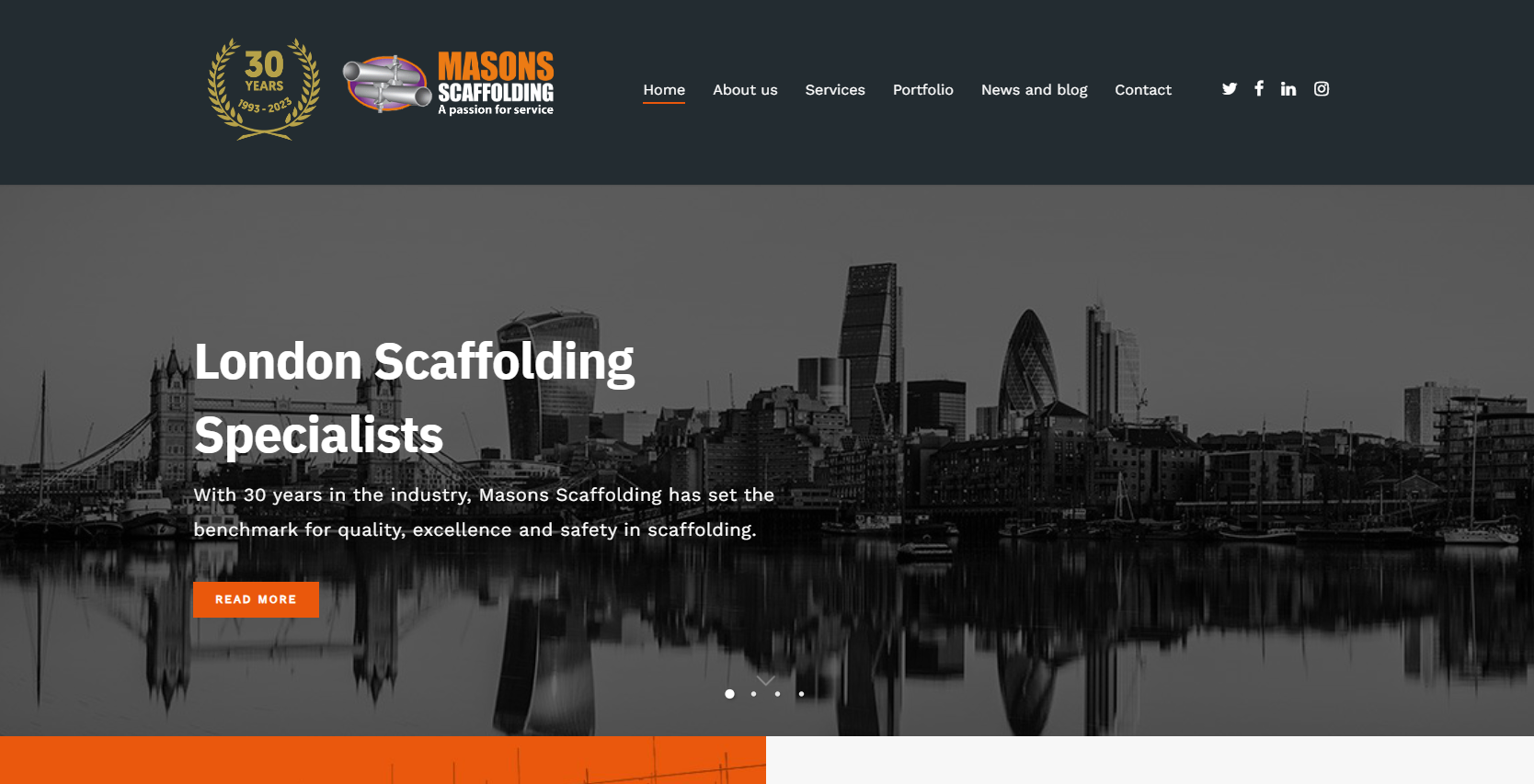 Masons Scaffolding Website