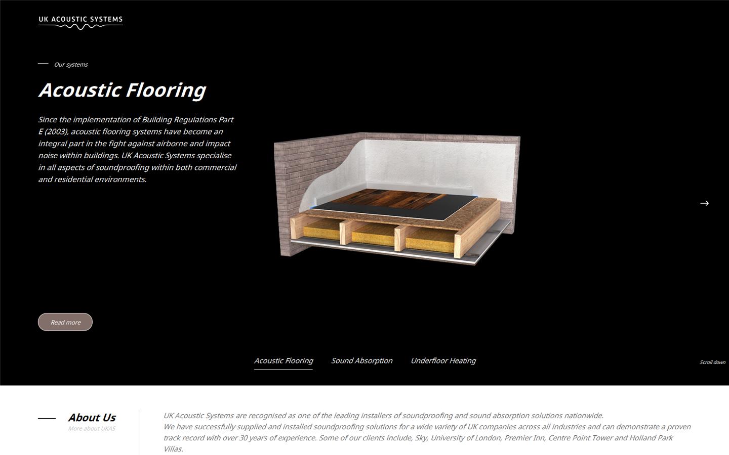 UK Acoustic Systems Website