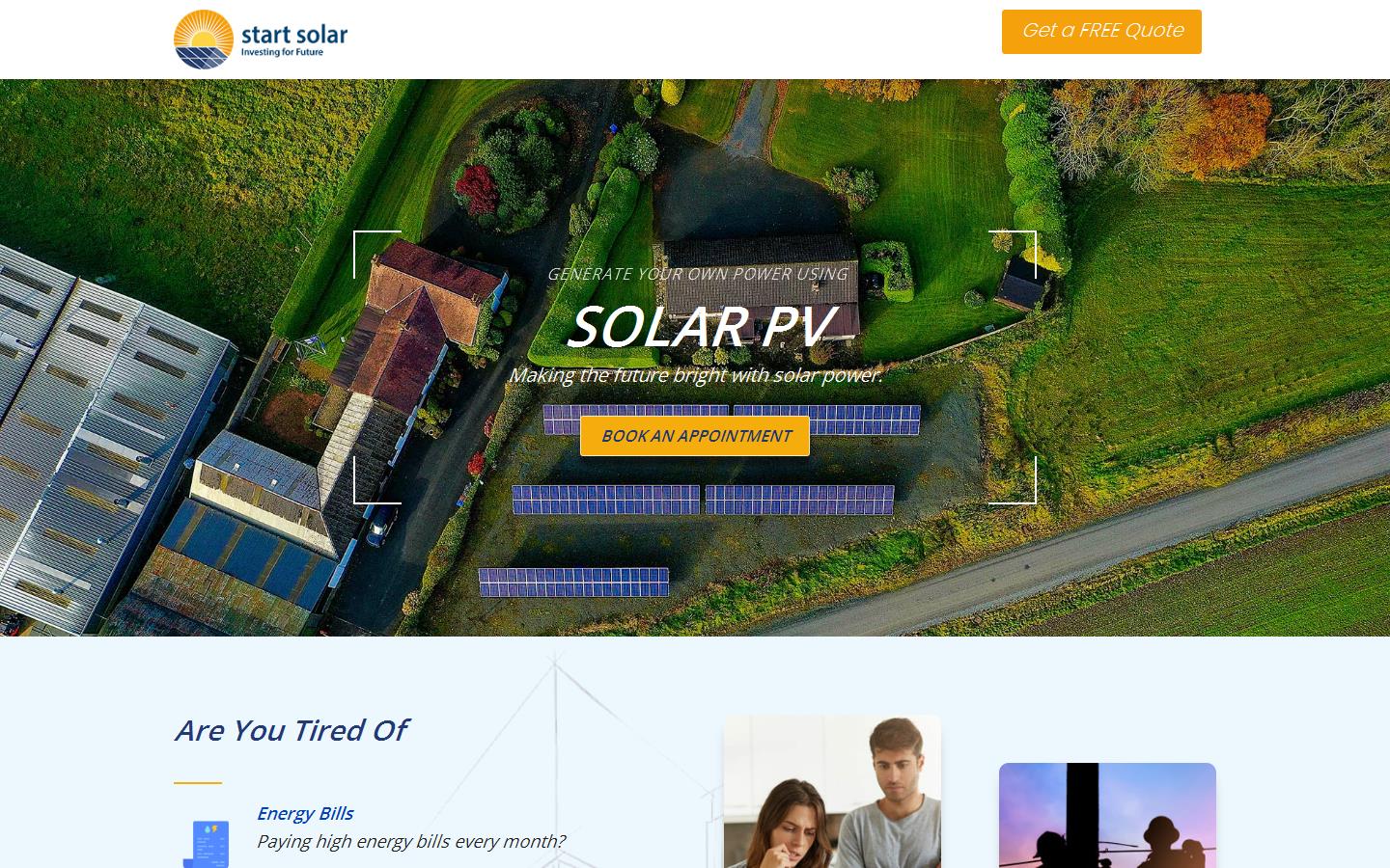Start Solar UK & Ireland Website