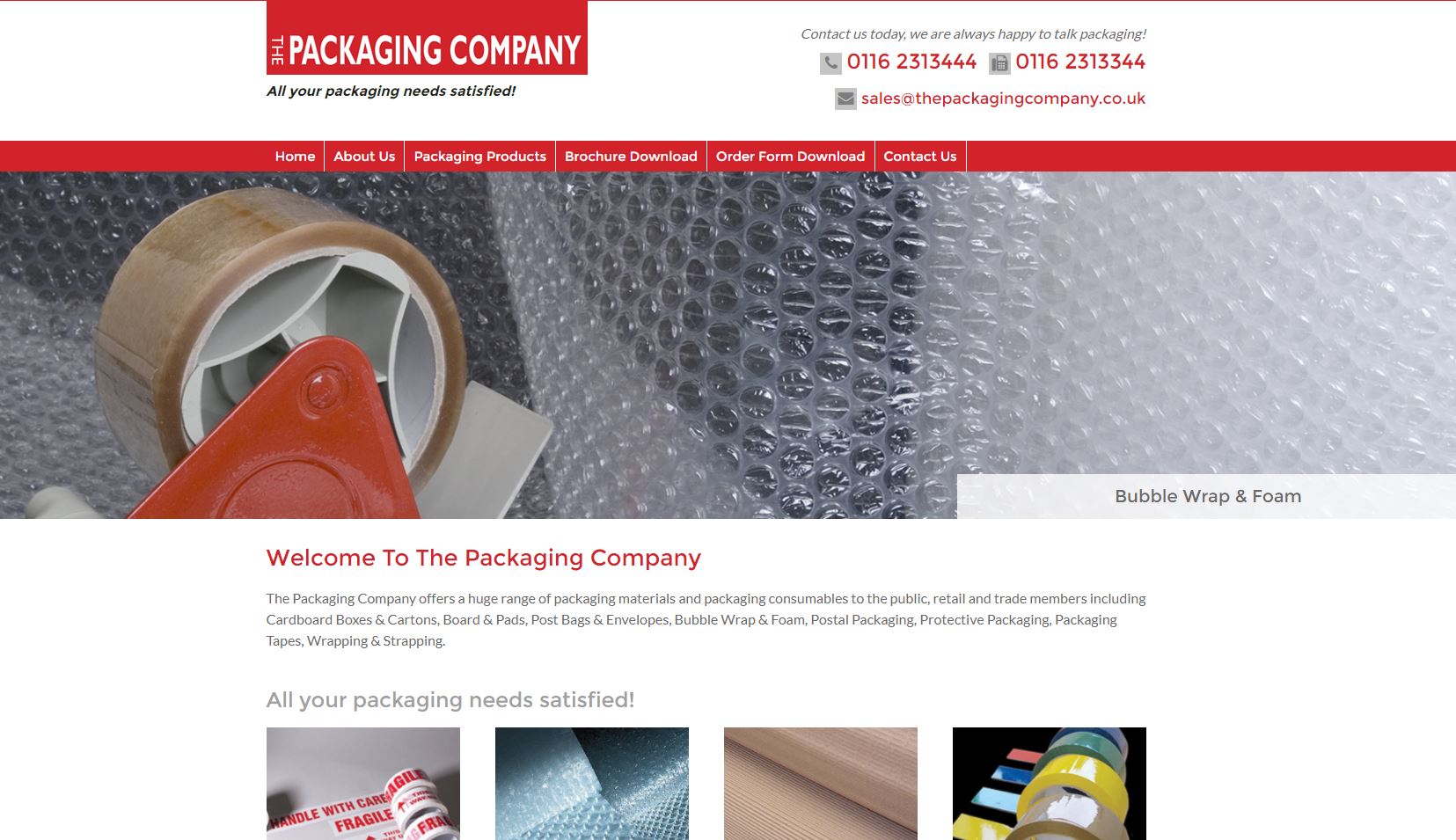 The Packaging Company Website