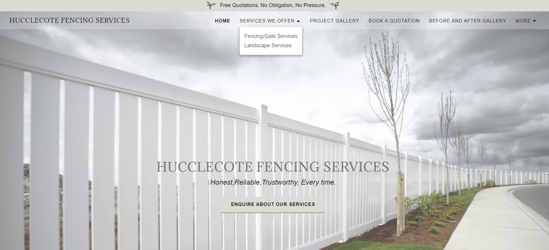 Hucclecote Fencing Website