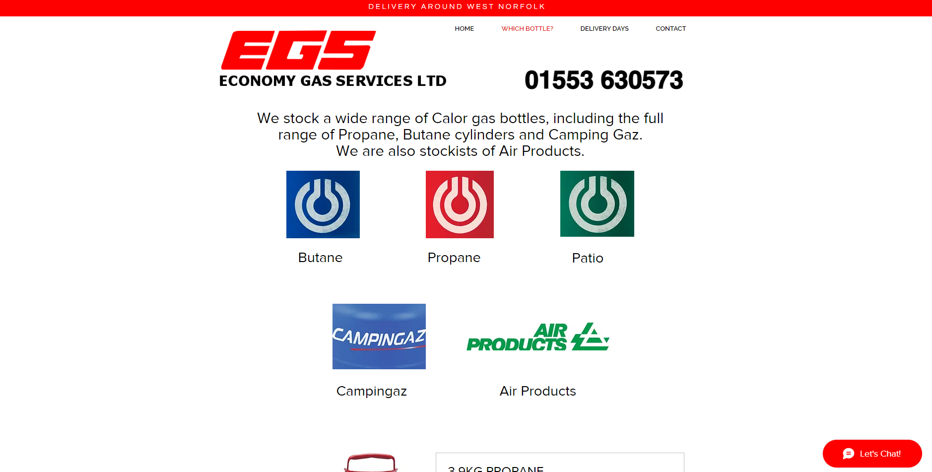 Economy Gas Services Website