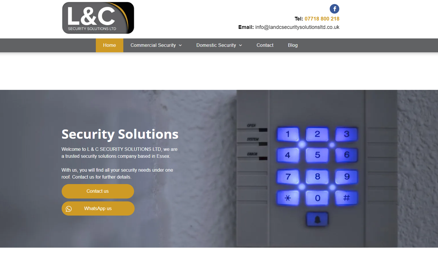 L&C Security Solutions Ltd Website