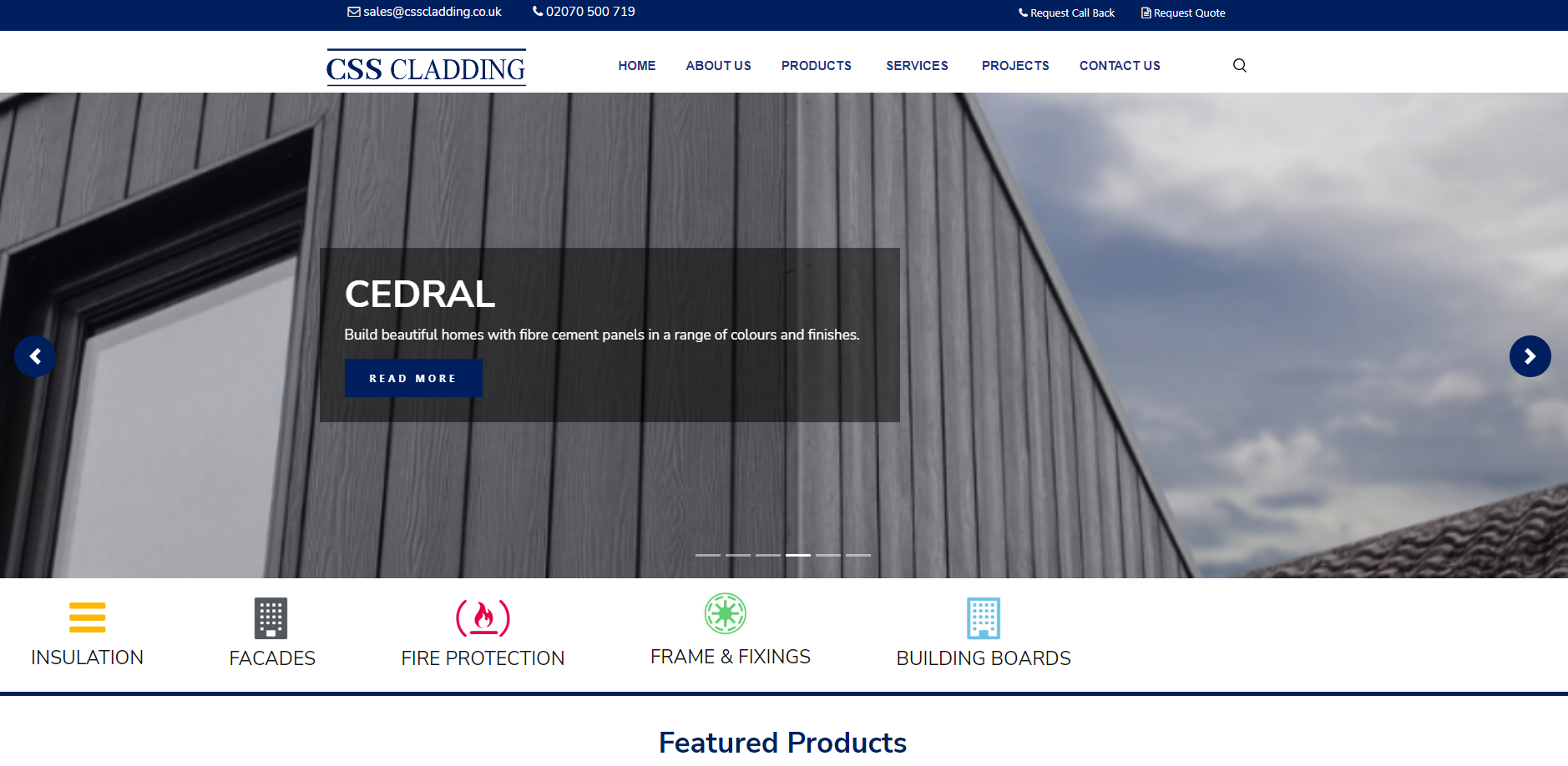 CSS CLADDING Website