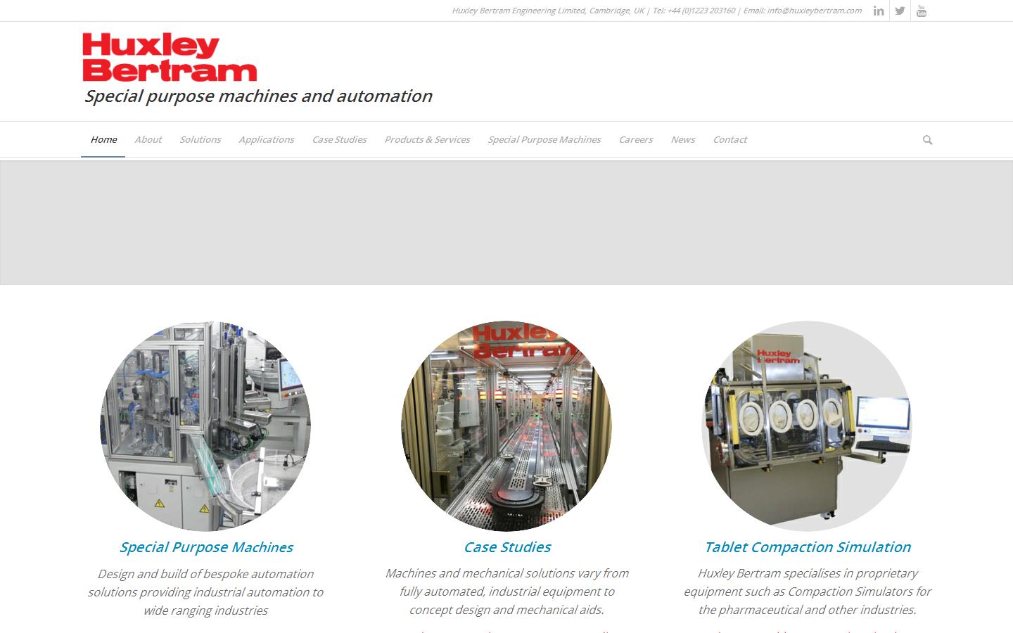 Huxley Bertram Engineering Ltd Website