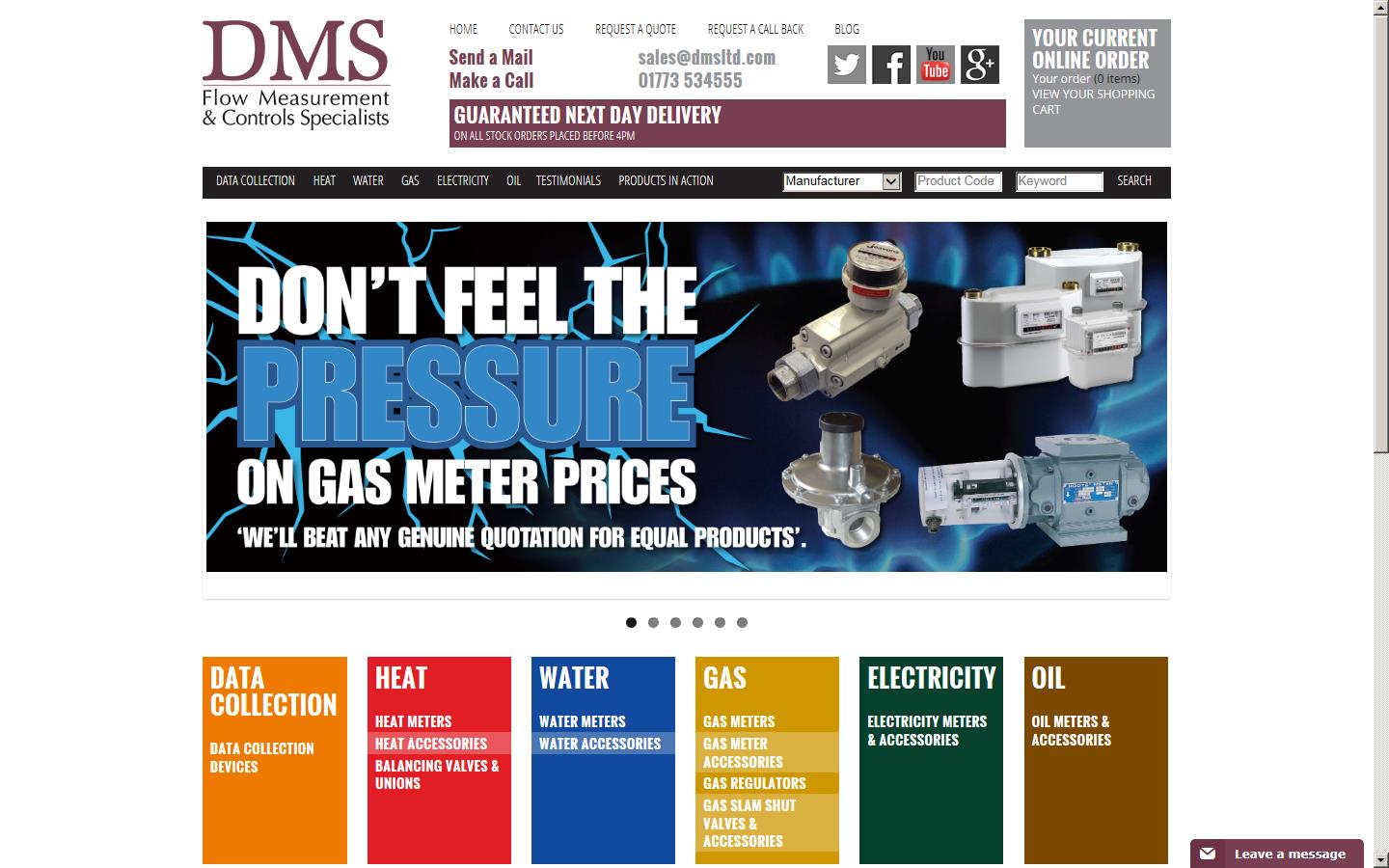 DMS Flow Metering solutions  Website