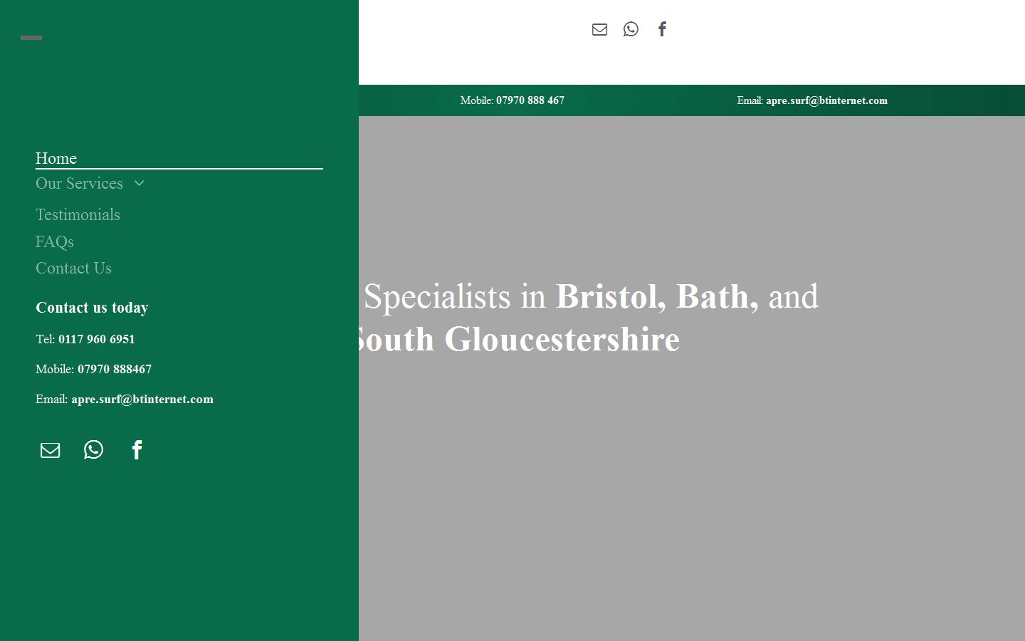 Apre surfacing LTD Website