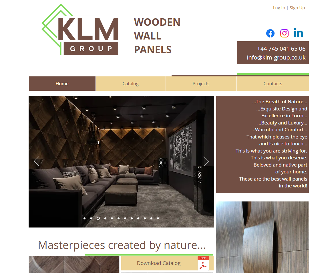 KLM Group LTD Website