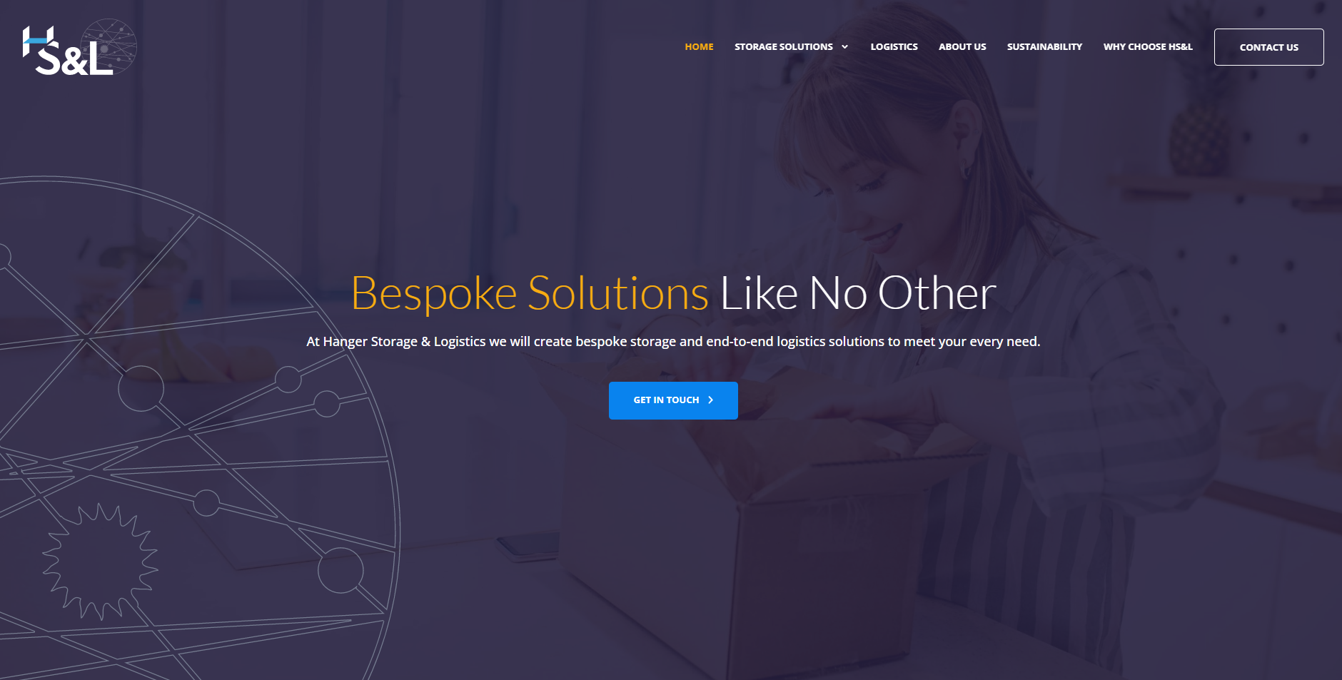 Hanger Storage & Logistics Website