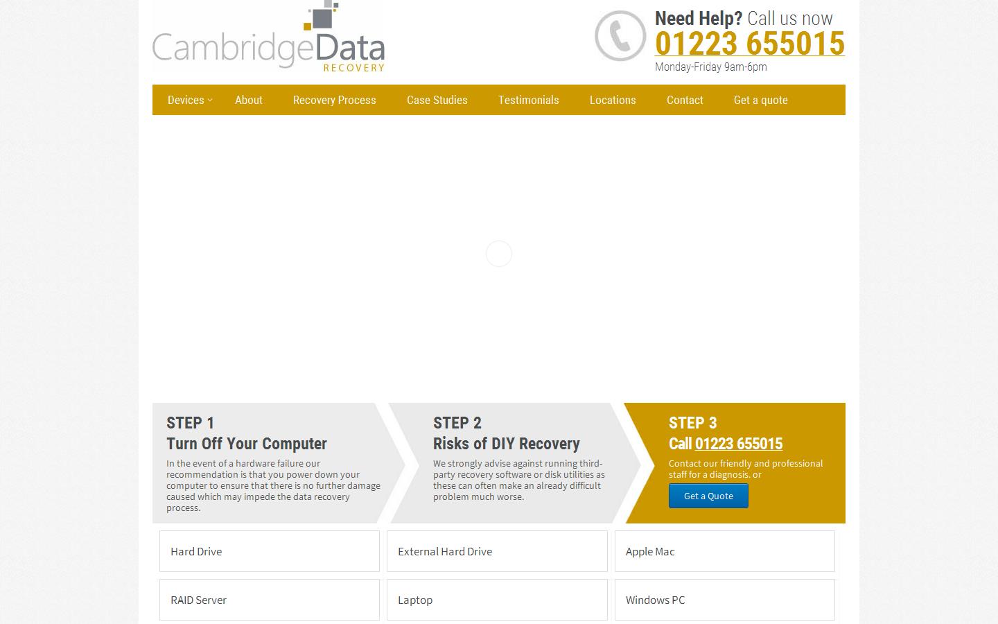Cambridge Data Recovery Website