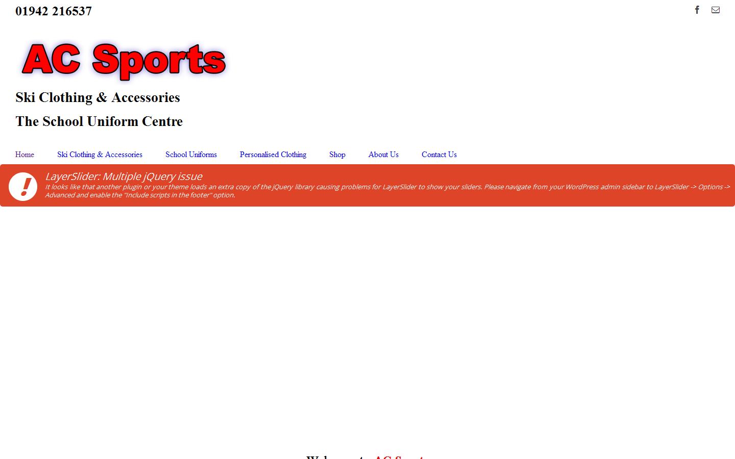 AC Sports Website