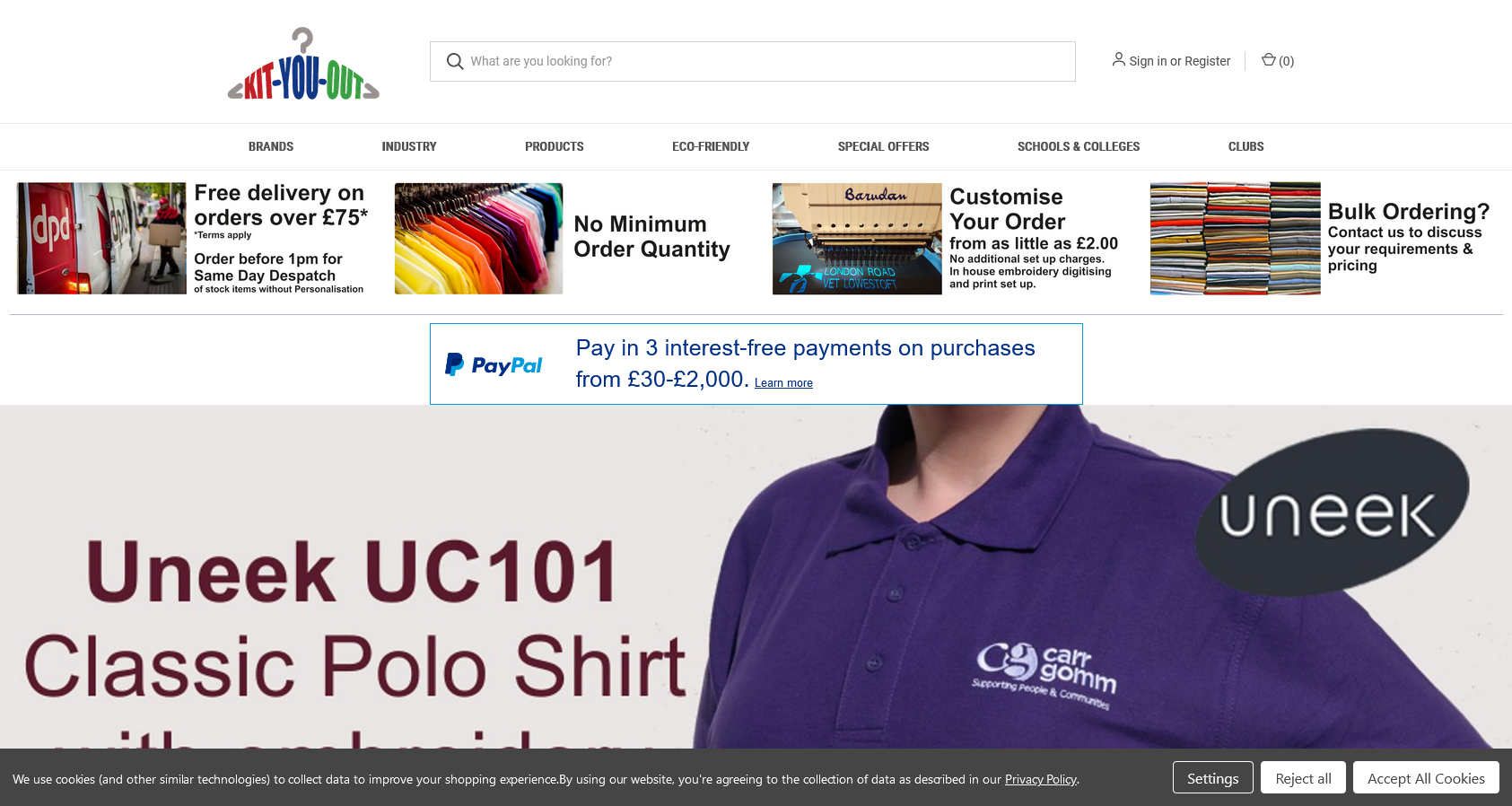 Kit-You-Out Website