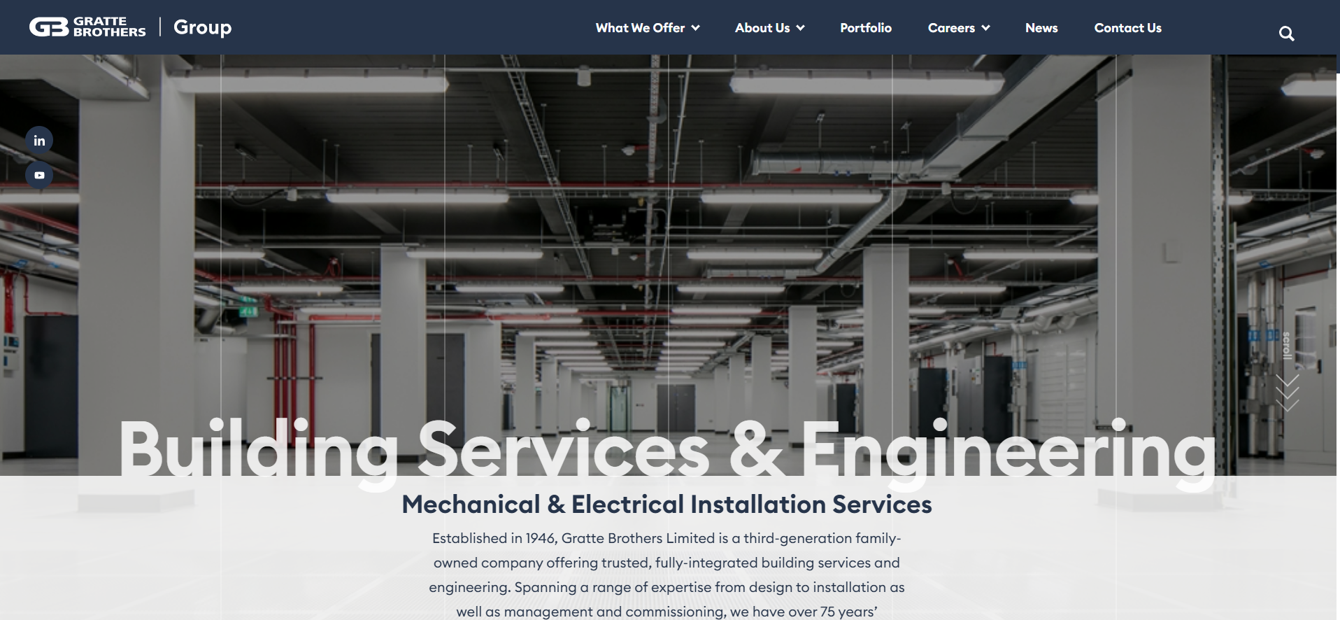 Gratte Brothers Mechanical & Electrical Website