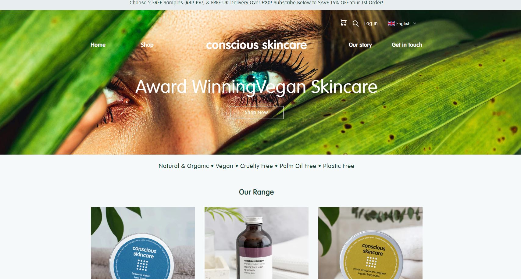 CONSCIOUS SKINCARE LTD Website