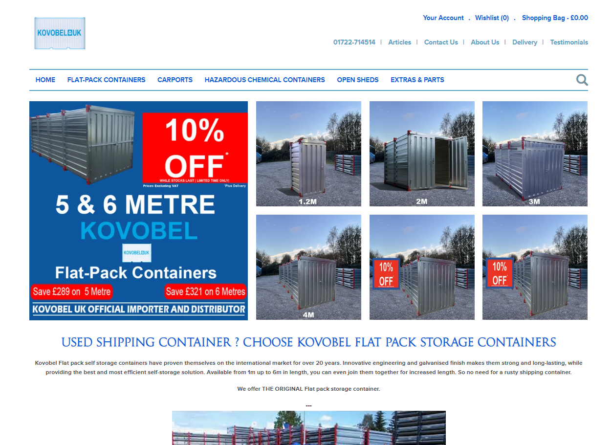 Kovobel UK Website
