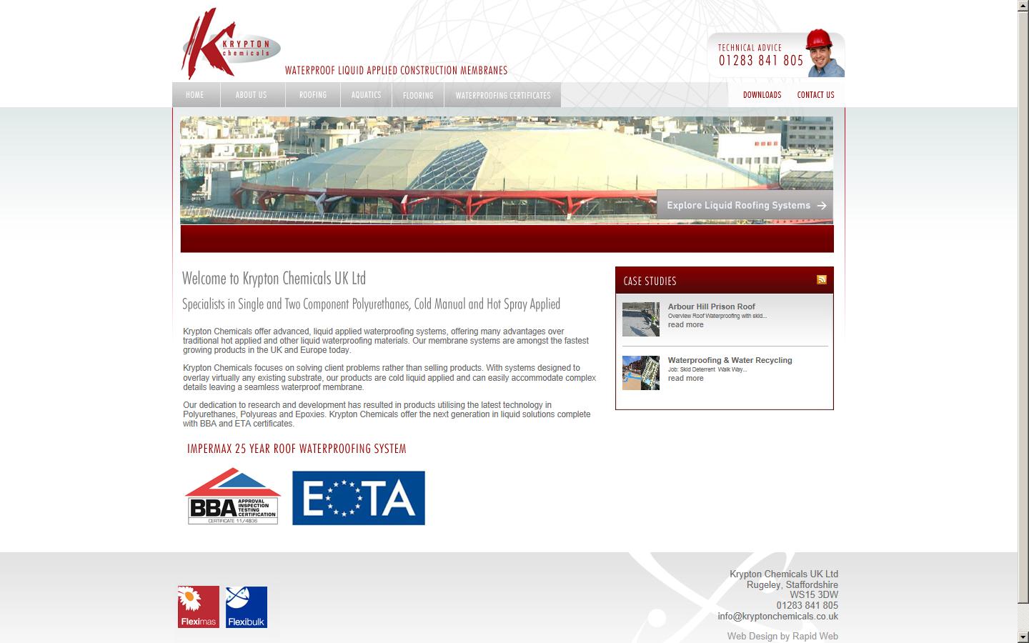 Krypton Chemical UK Ltd Website