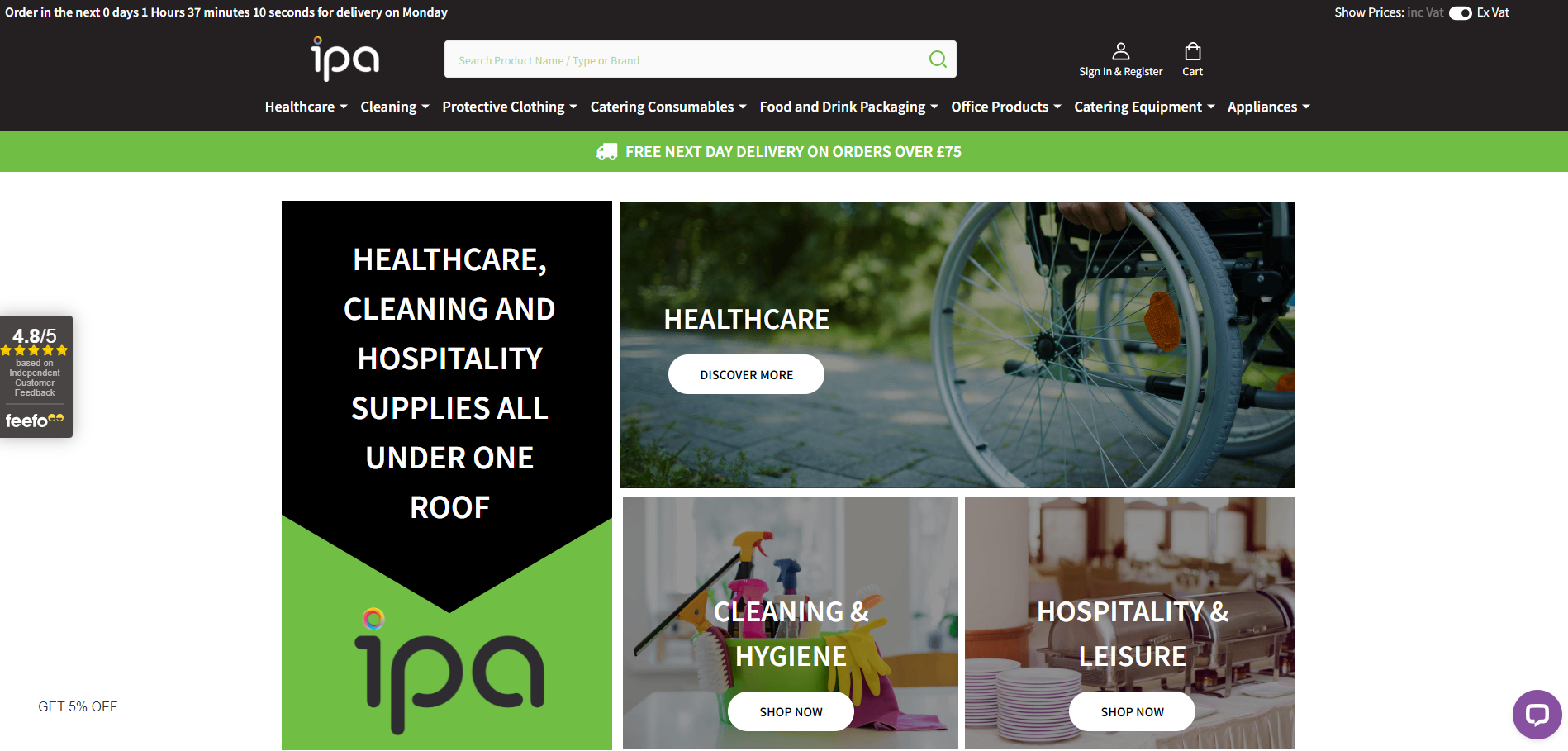 IPA Supplies Website