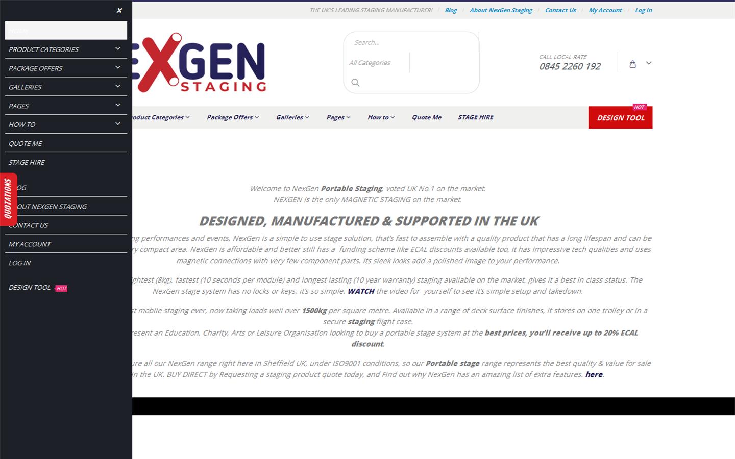 NexGen Staging Limited Website