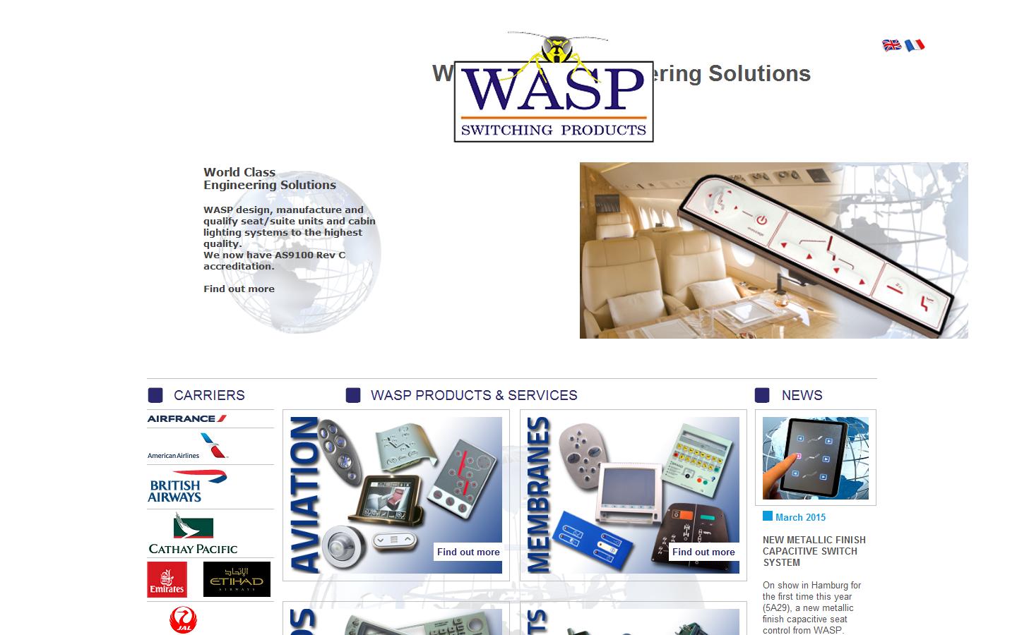 W A S P (Wessex Advanced Switching Products Ltd) Website