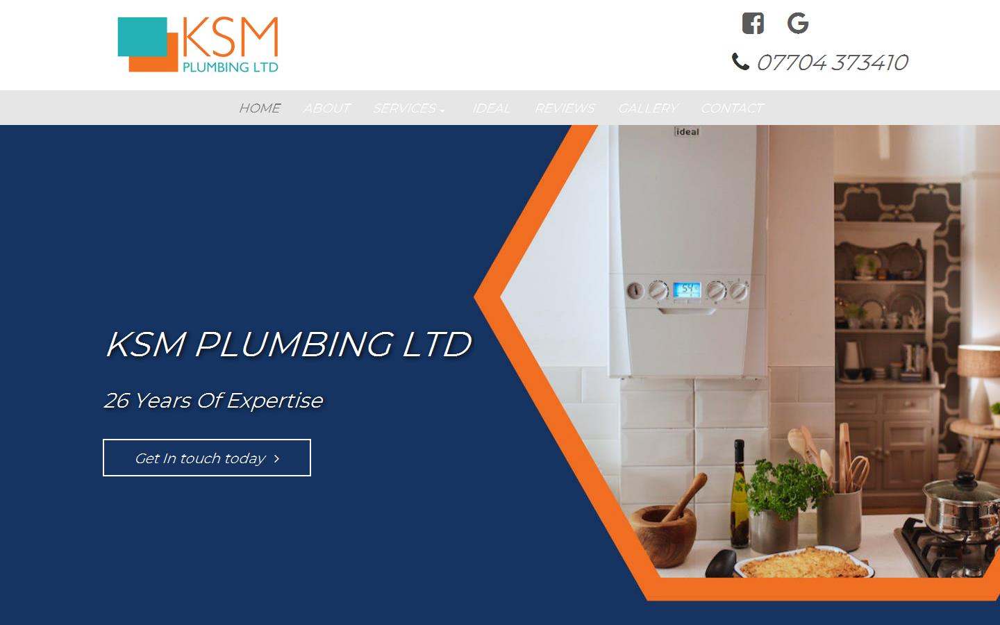 KSM Plumbing Ltd Website