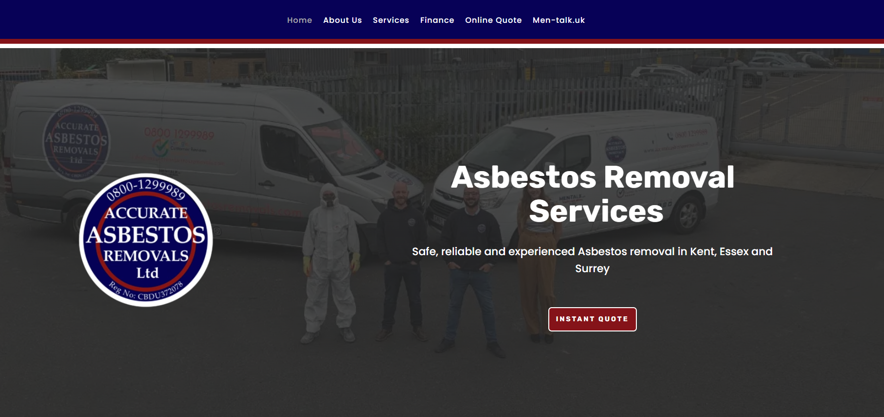 Accurate Asbestos Removal Ltd Website