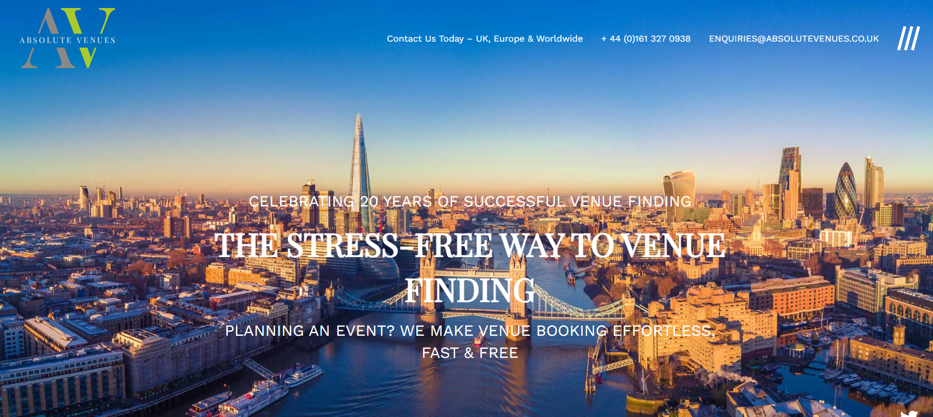 Absolute Venues Website