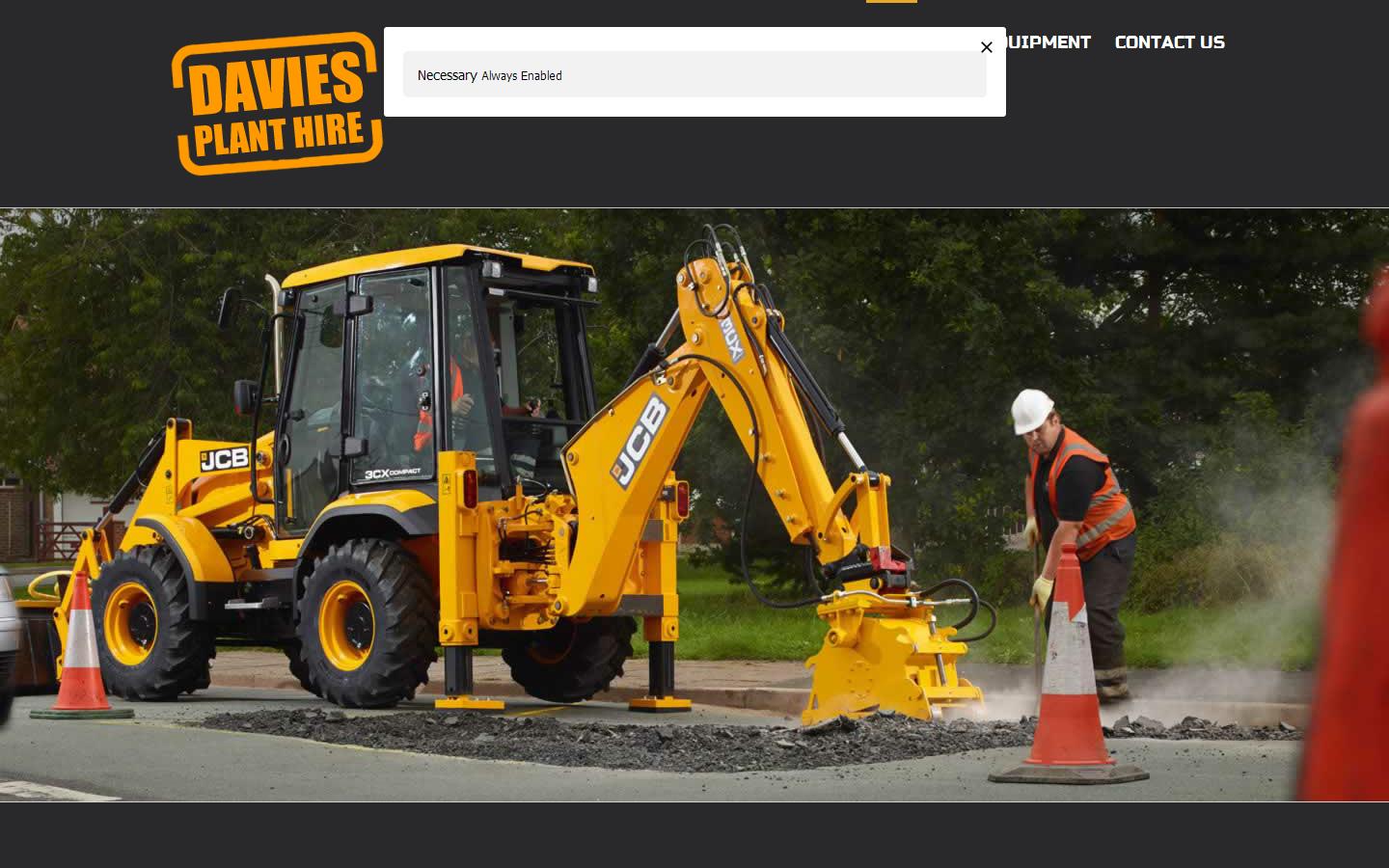 Paul Davies Plant Hire Ltd Website