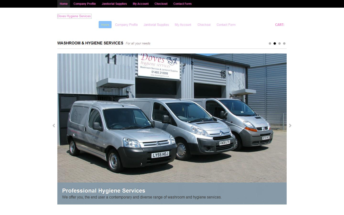 Doves Hygiene Services Website