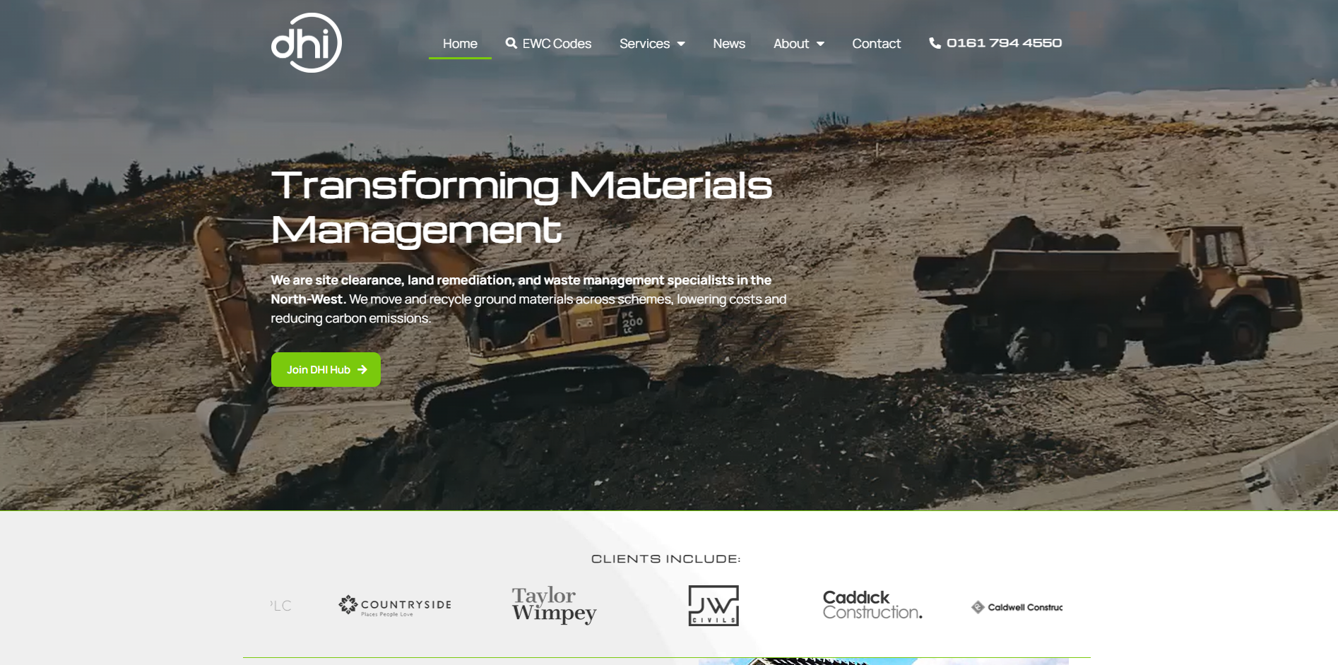 DHI Excavations Website