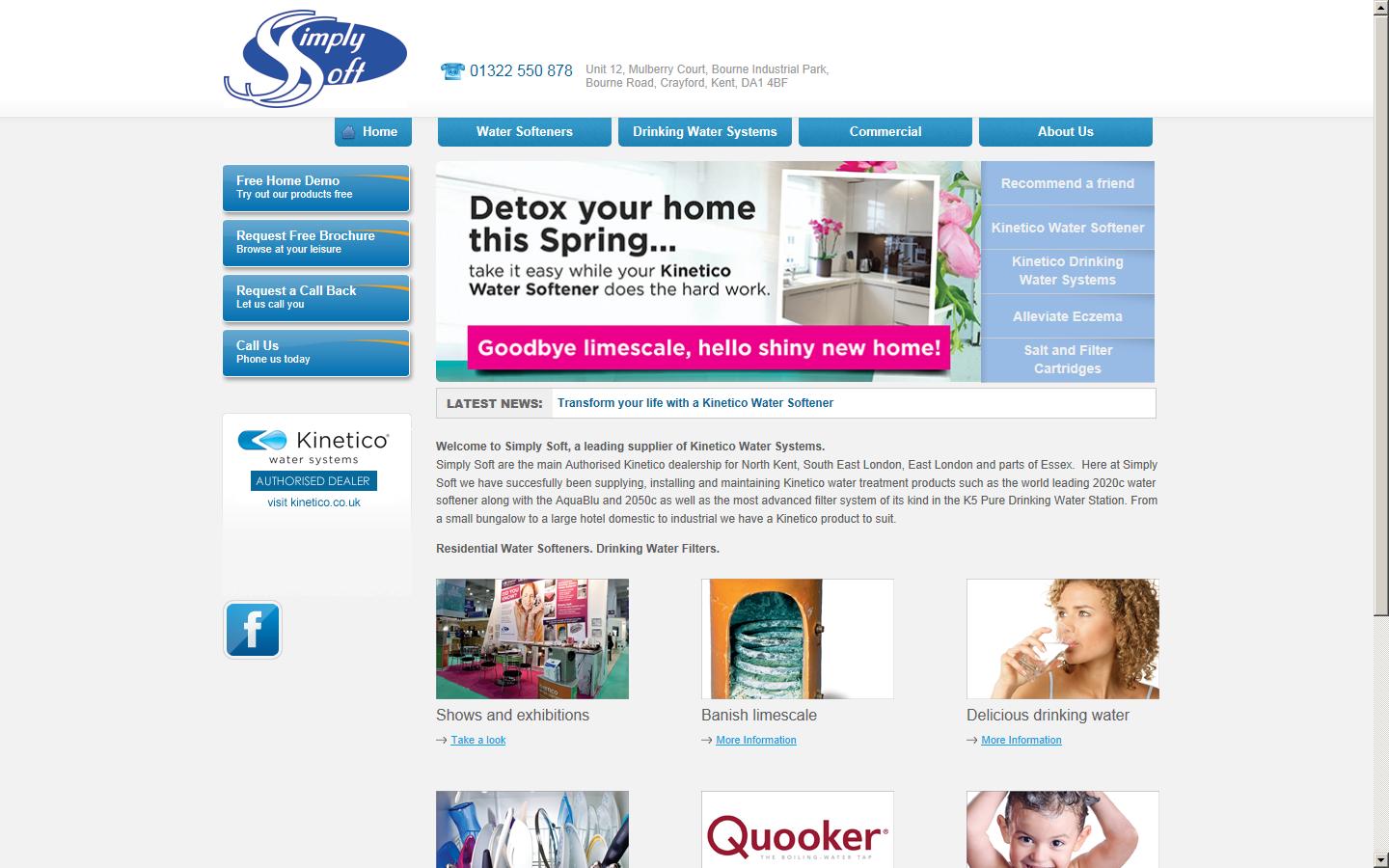Simply Soft Water Softeners Ltd Website