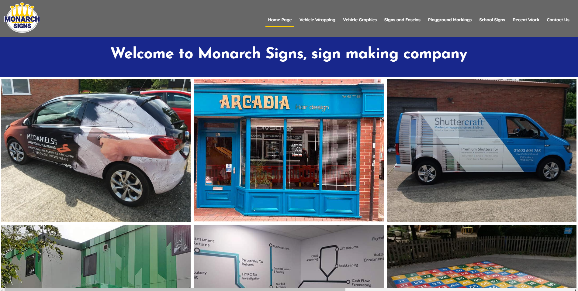 Monarch Signs Website