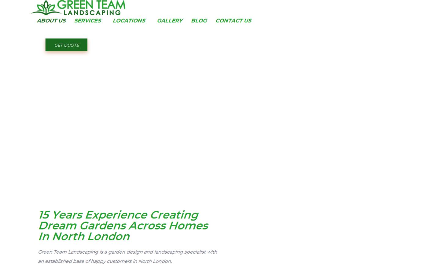 Green Team Landscaping Website