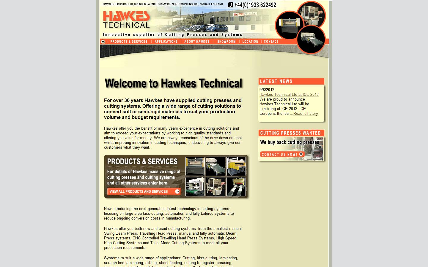Hawkes Technical Ltd Website