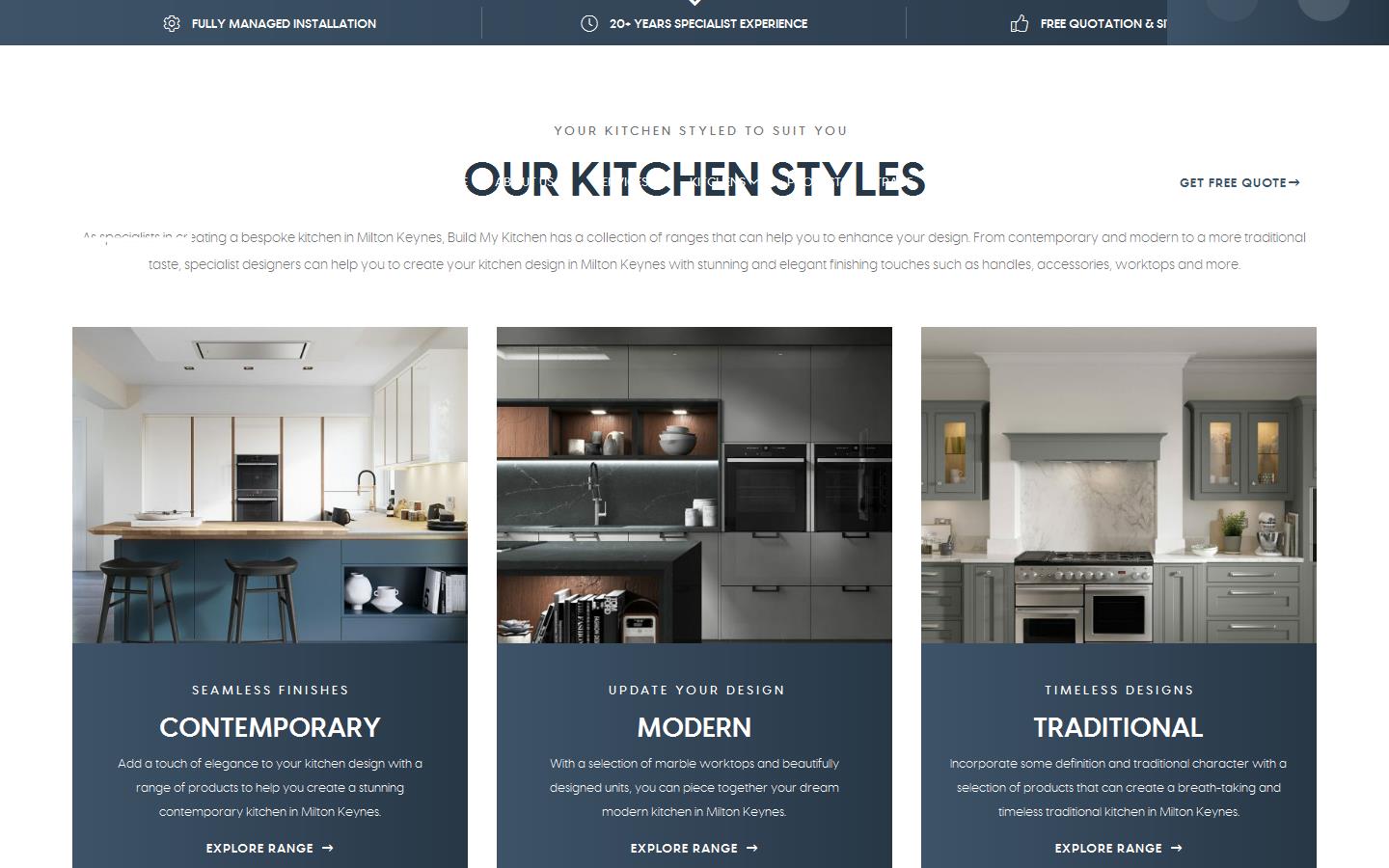 Build My Kitchen Website