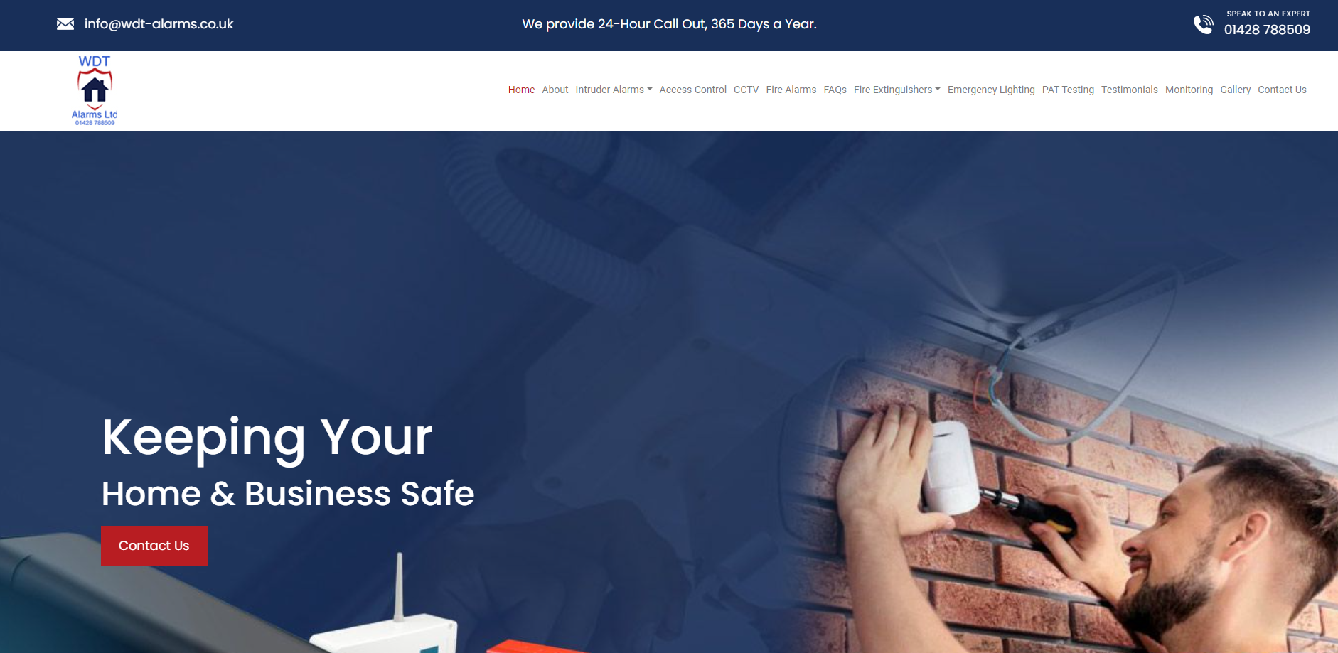 WDT Alarms Ltd Website
