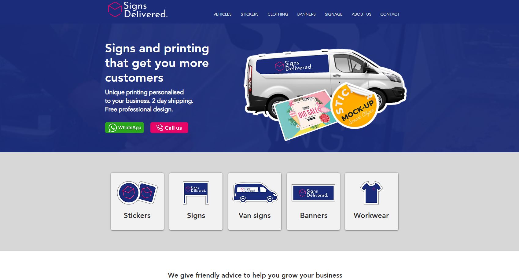 Signs Delivered  Website