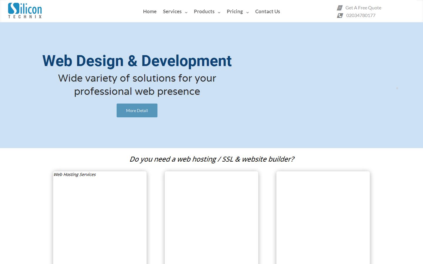 silicontechnix ltd Website