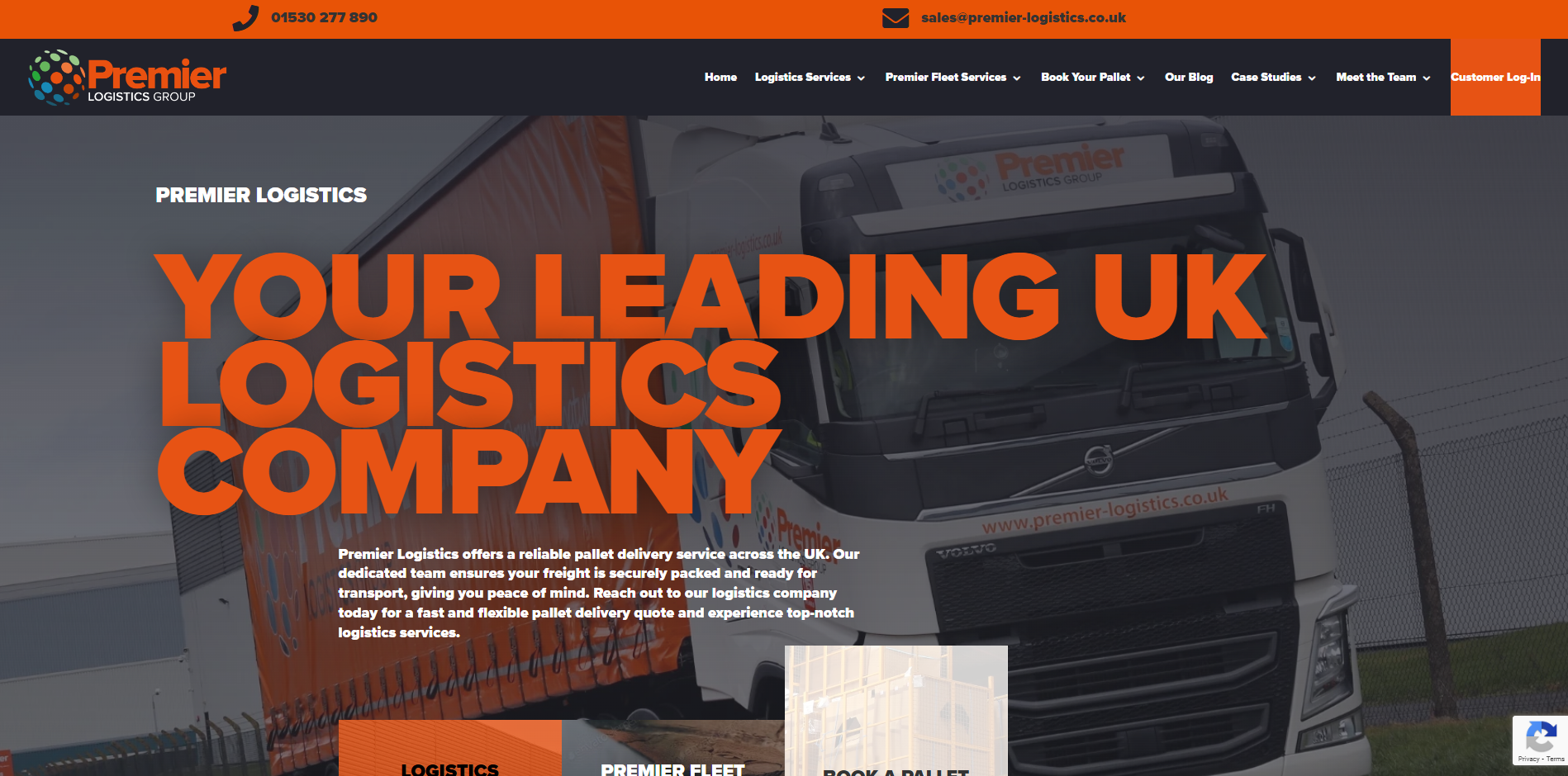 Premier Logistics Website