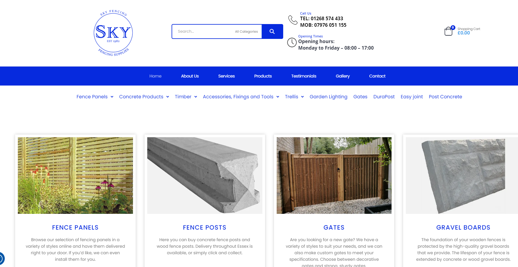 Sky Fencing Website