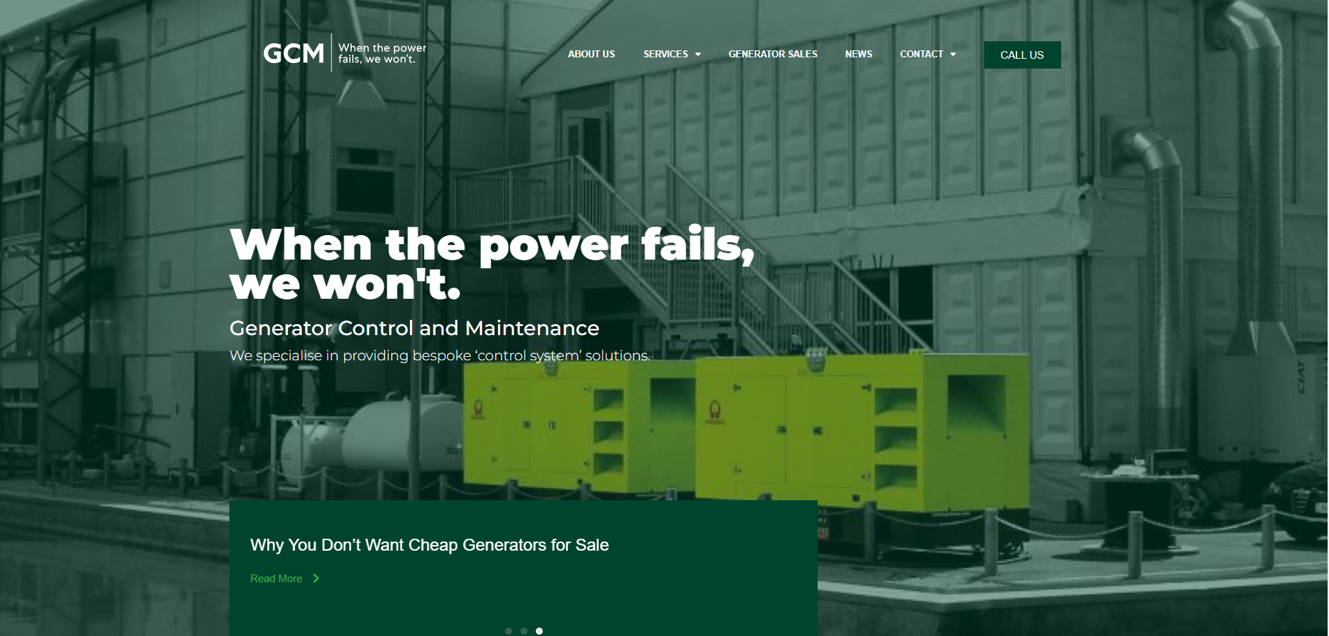 Generator Control And Maintenance Ltd Website