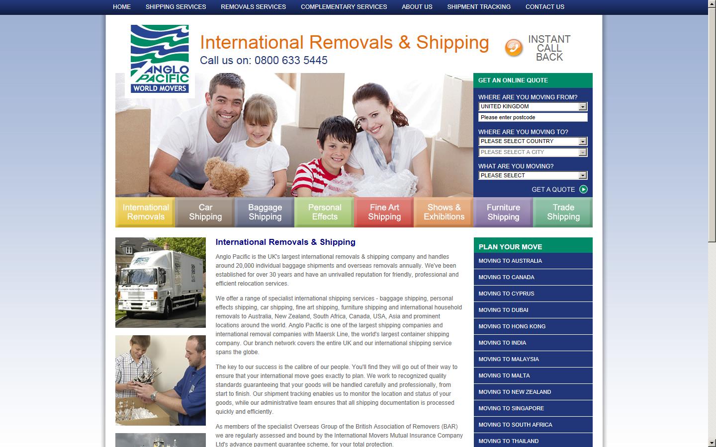 Anglo Pacific International Plc Website