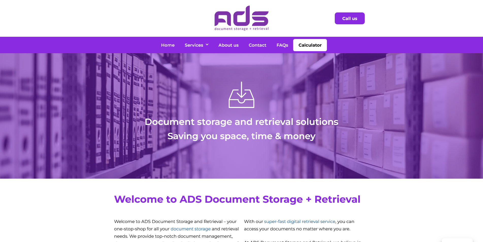 ADS Document Storage Website