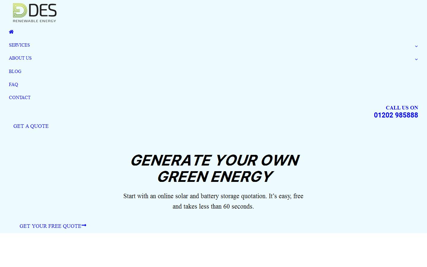 DES Renewables Website