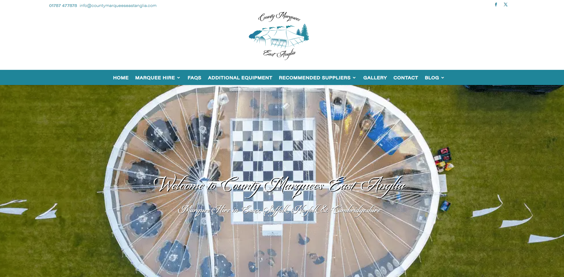 County Marquees East Anglia Website