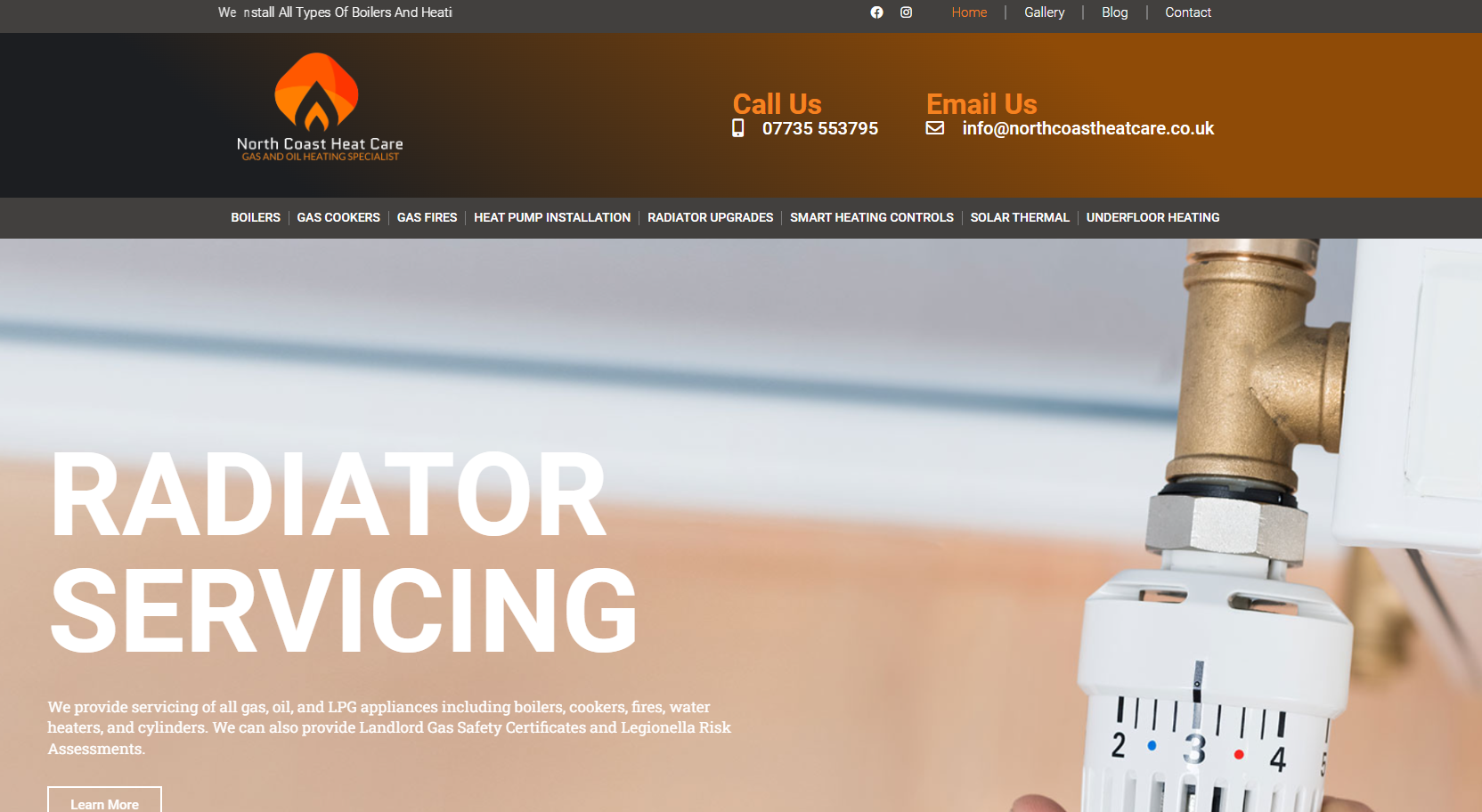 North Coast Heat Care Website